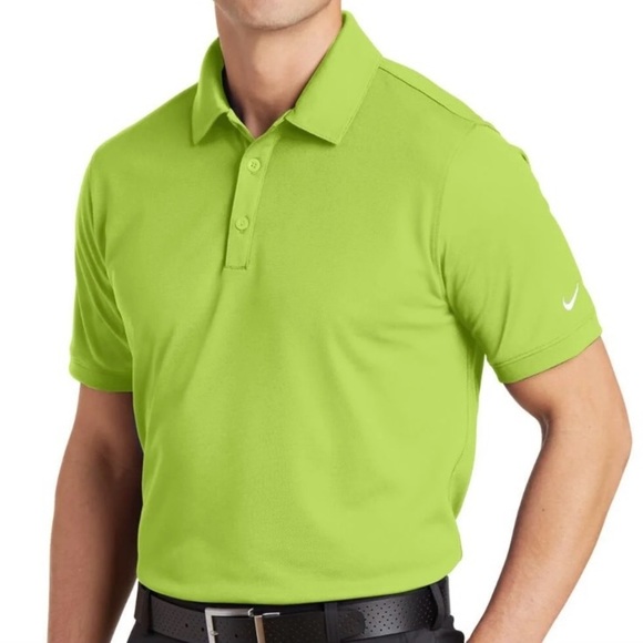 Nike Men's Golf Dri-Fit Solid Icon Pique Modern Fit Polo - Picture 1 of 10
